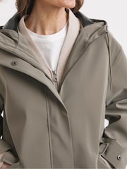 JD Williams Sage Rubberised Raincoat - Image 3 of 4