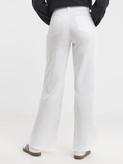 JD Williams White Wide Leg Jegging - Image 2 of 4