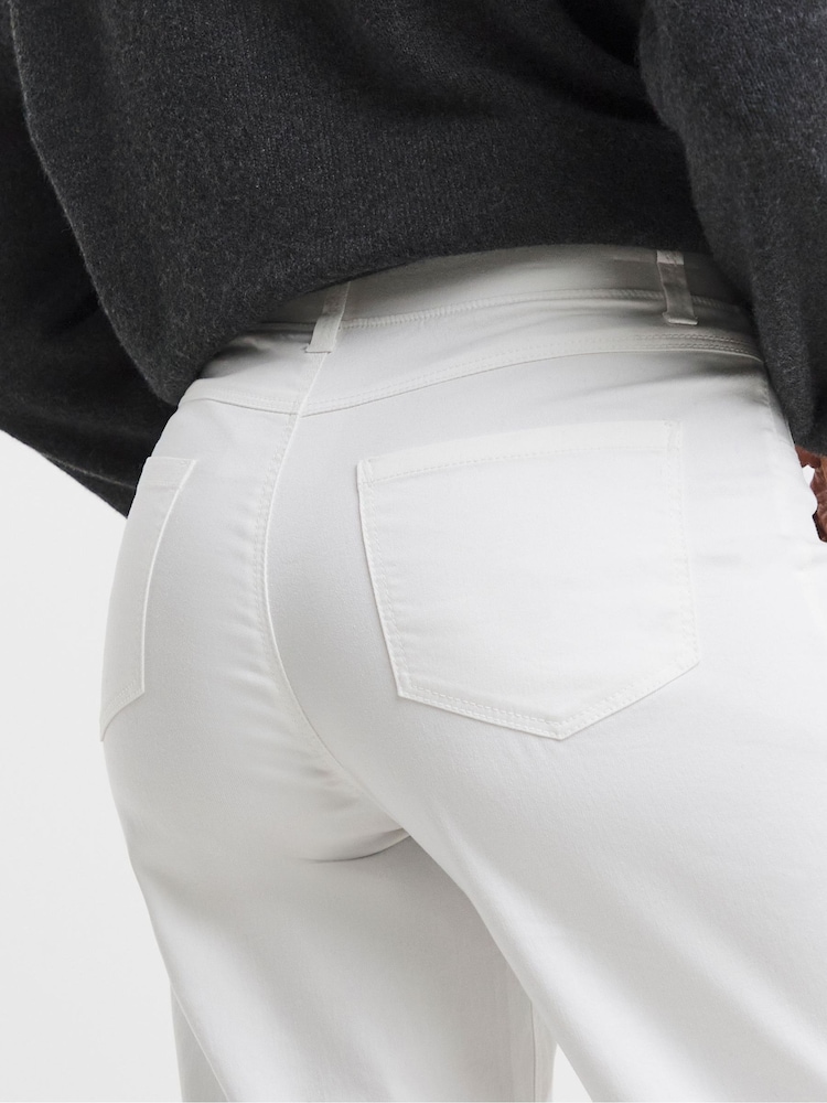 JD Williams White Wide Leg Jegging - Image 4 of 4