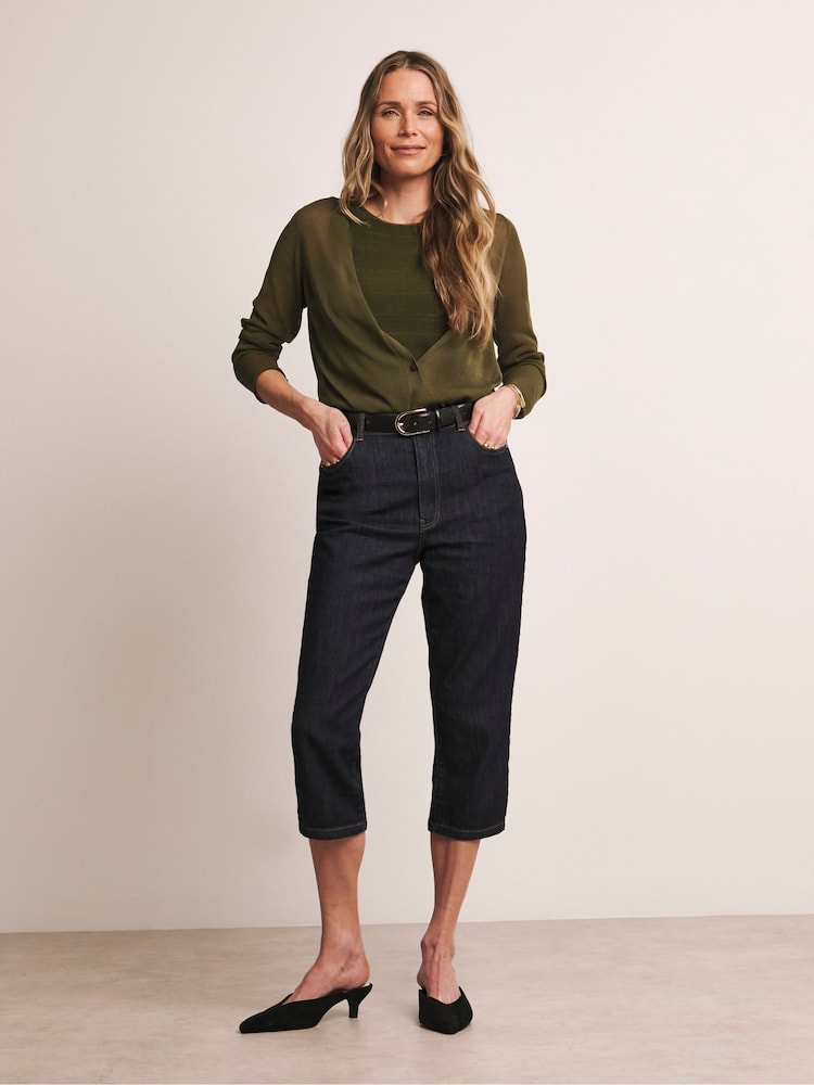 JD Williams Blue Capri Jeans - Image 1 of 5