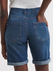 JD Williams Black 24/7 Denim Knee Shorts 2 Pack - Image 5 of 5