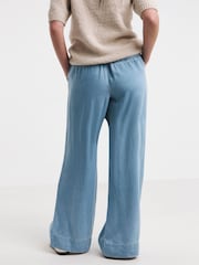 JD Williams Blue Lyocell Wide Leg jeans - Image 2 of 4