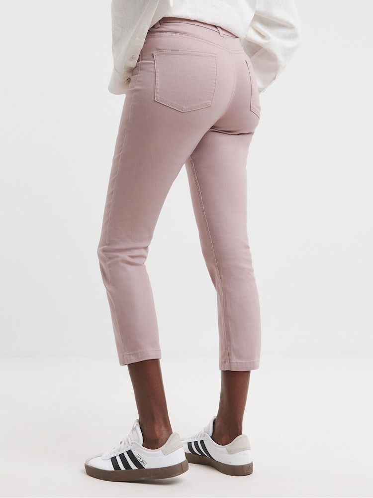 JD Williams Pink 24/7 Crop Jeans - Image 2 of 4