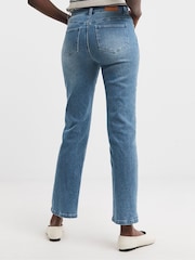JD Williams Blue Magisculpt Straight Leg Jeans - Image 2 of 4