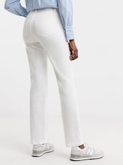 JD Williams White Magisculpt Straight Leg Jeans - Image 2 of 4