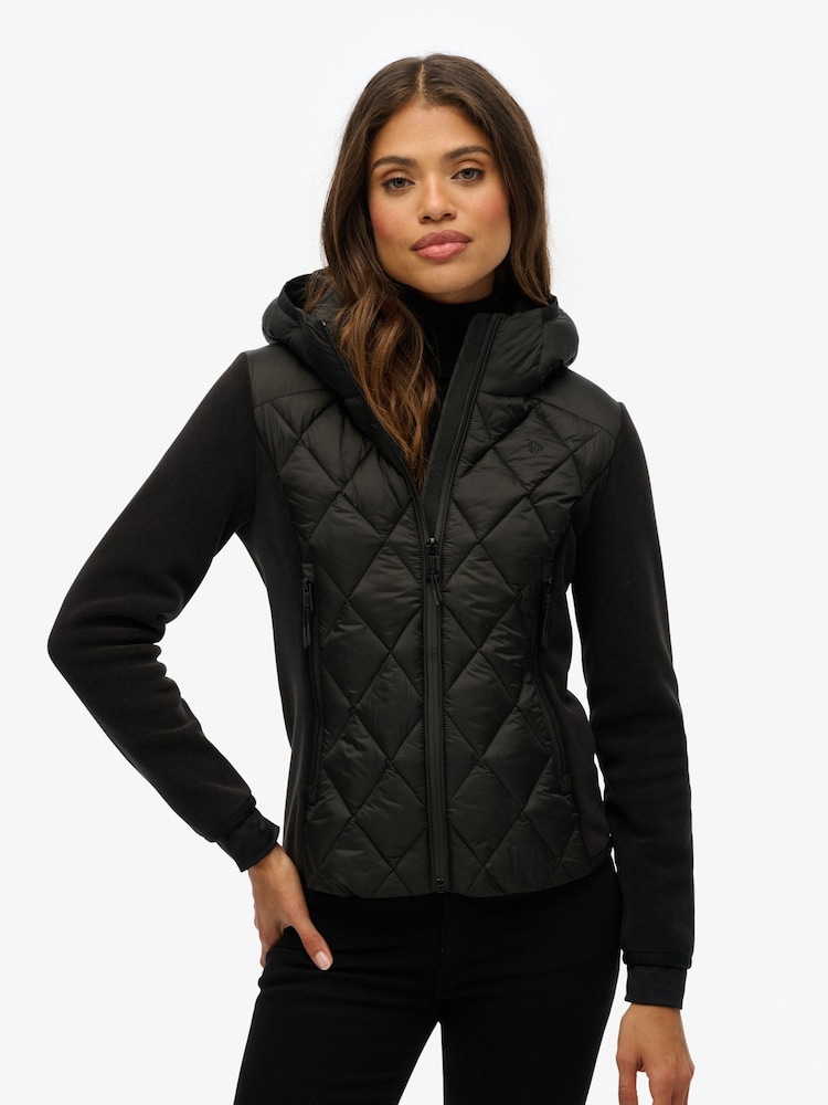 Superdry Black Hooded Heritage Storm Jacket - Image 1 of 6 Superdry Black Hooded Heritage Storm Jacket - Image 1 of 6