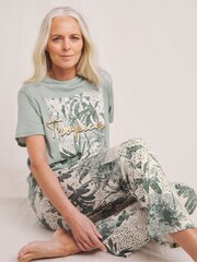 JD Williams Green Pyjamas Set - Image 3 of 4