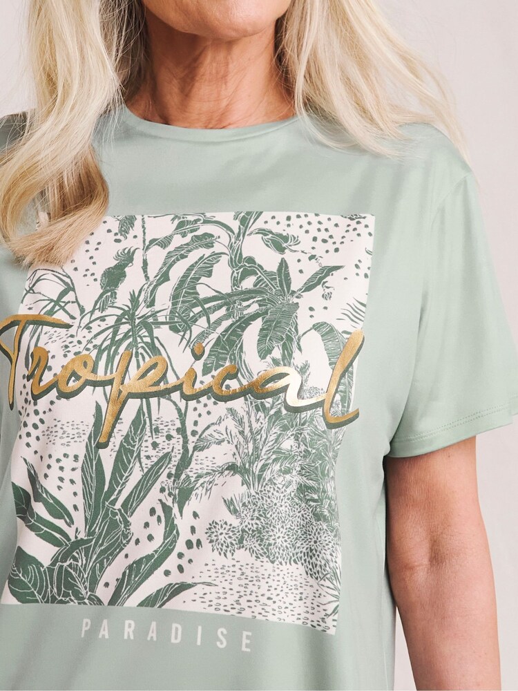 JD Williams Green Pyjamas Set - Image 4 of 4