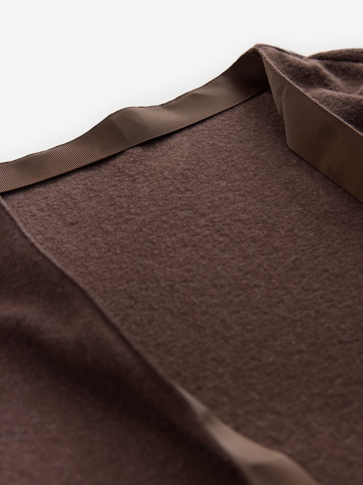 Laura Ashley Chocolate Brown Longline Lounge Cardigan - Image 2 of 3 Laura Ashley Chocolate Brown Longline Lounge Cardigan - Image 2 of 3