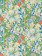 Morris & Co Twister Golden Lily Bedford Park Wallpaper - Image 1 of 1