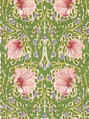 Morris & Co Sap Green Strawberry Pimpernel Bedford Park Wallpaper - Image 1 of 1
