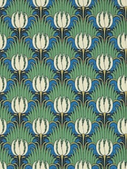 Morris & Co Goblin Green Raven Tulip & Bird Bedford Park Wallpaper - Image 1 of 1