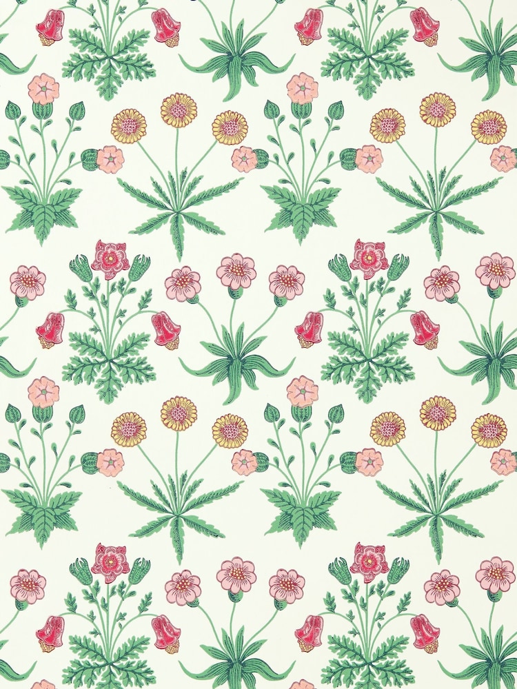Morris & Co Strawberry Fields Daisy Bedford Park Wallpaper - Image 1 of 1
