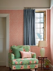 Morris & Co Watermelon Yew & Aril Bedford Park 10m Wallpaper - Image 2 of 3