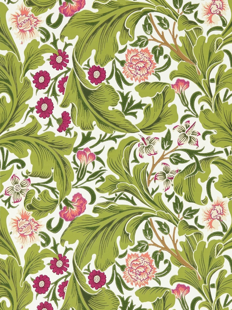 Morris & Co Sour Green Plum Leicester Bedford Park Wallpaper - Image 1 of 1