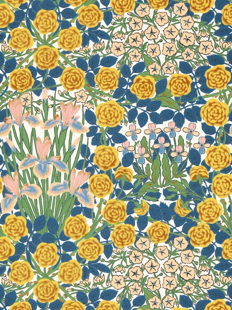 Morris & Co Autumn Garden Campanula Bedford Park Wallpaper - Image 1 of 1