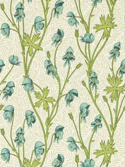 Morris & Co AquaPeashoot Monkshood Bedford Park Wallpaper - Image 1 of 1