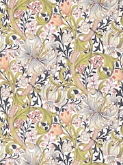 Morris & Co Espresso Golden Lily Bedford Park Wallpaper - Image 1 of 1