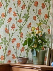 Morris & Co Tangerine Sage Monkshood Bedford Park Wallpaper - Image 2 of 2