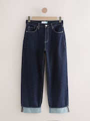 Rinse Blue Boyfriend Turn Up Jeans - Image 1 of 4