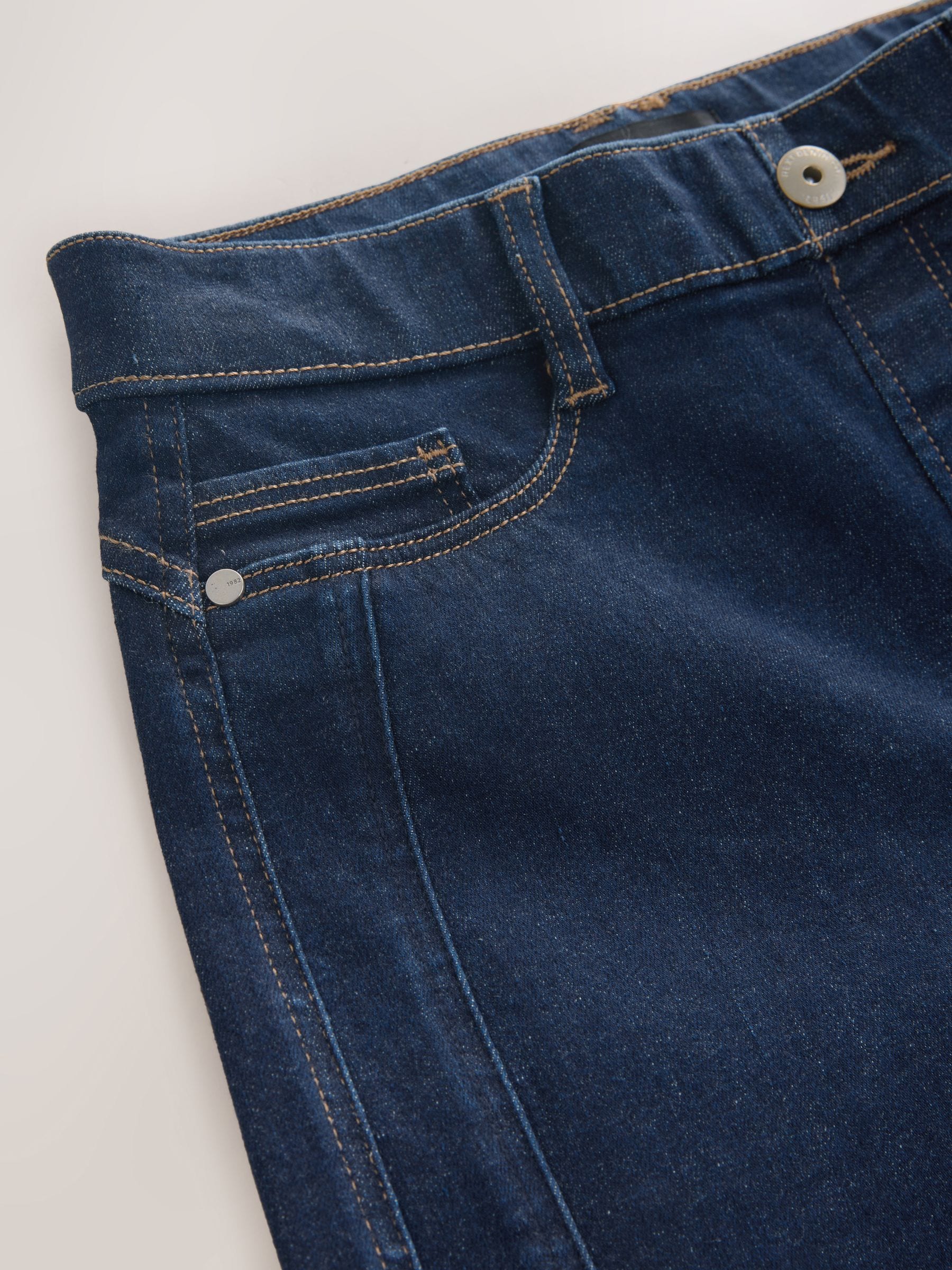 Buy Indigo Blue High Rise Flexi Fit Stretch Pull On Wide Leg Jeans