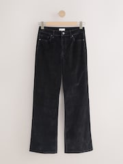 Black Flocked N. Premium Wide Leg Jeans - Image 1 of 4