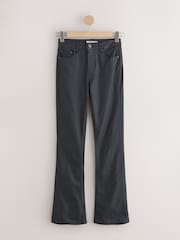 Black Coated Bootcut Jeans - Image 1 of 4