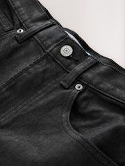 schwarz-beschichtet - Mom Comfort Stretch Column Jeans - Bild 2 von 4