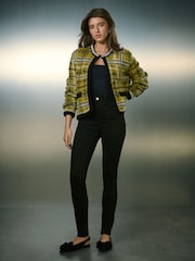Black High Rise Patch Pocket Skinny Jeans - Image 1 of 9