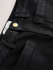 Black High Rise Patch Pocket Skinny Jeans - Image 6 of 9