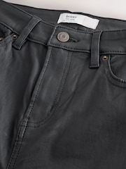 Black Coated Denim Skinny Jeans - Image 2 of 4