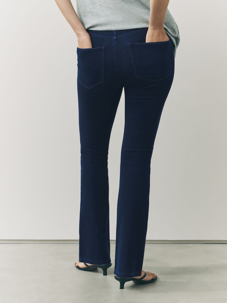 Denim Rinse Jersey Bootcut Leggings - Image 2 of 7 Denim Rinse Jersey Bootcut Leggings - Image 2 of 7