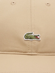 Lacoste Cotton Twill Brown Cap - Image 6 of 6
