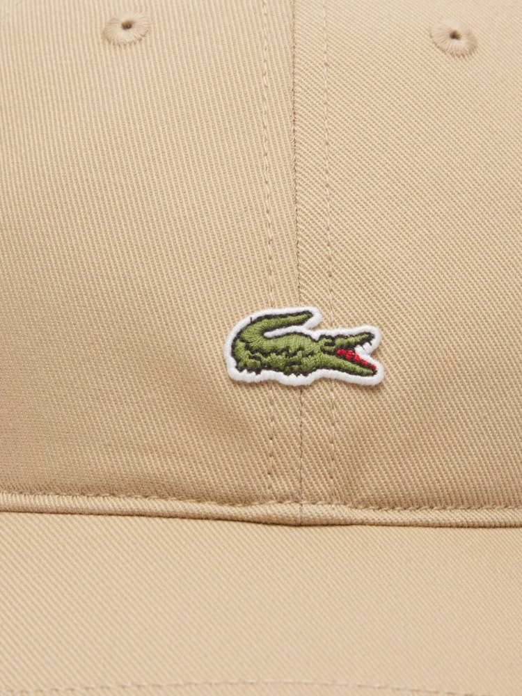 Lacoste Cotton Twill Brown Cap - Image 6 of 6