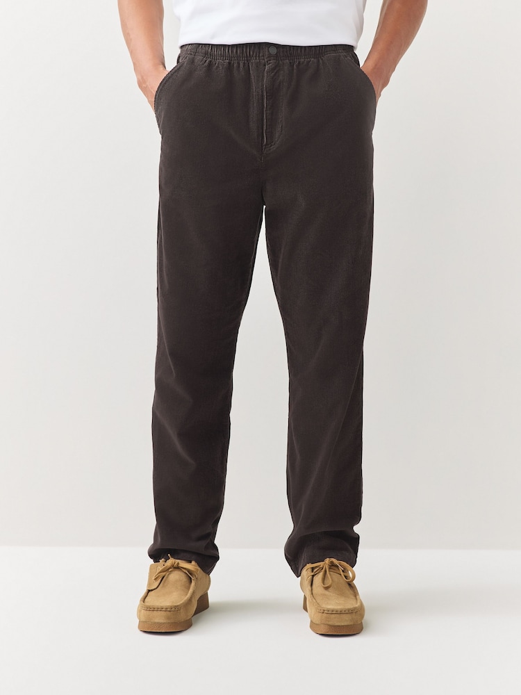 Lacoste Brown Lightweight Cotton Courdory Trousers - Image 1 of 6 Lacoste Brown Lightweight Cotton Courdory Trousers - Image 1 of 6