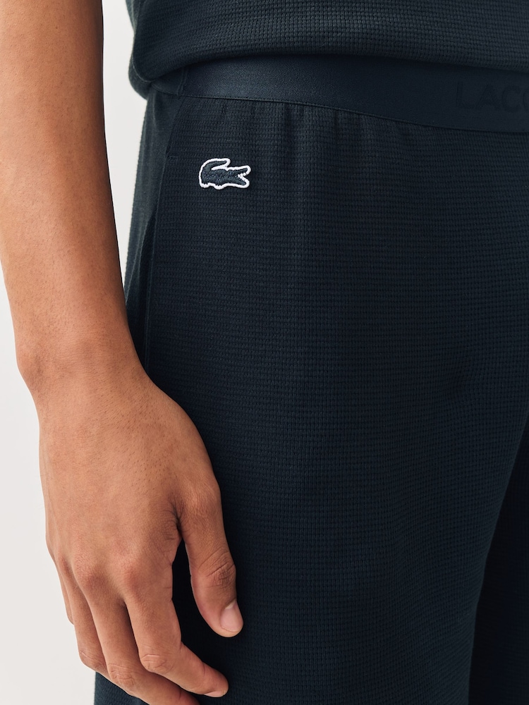Lacoste Black Waffle Shorts - Image 5 of 5