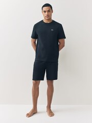 Lacoste Black Waffle Loungewear T-Shirt - Image 5 of 6