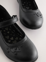 Black Leather Wide Fit (G) Mary Jane School Shoes - Image 5 of 5