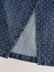 Denim Rinse Embellished Denim Shell Top - Image 7 of 7