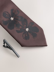 Brown Pattern Tie - Image 2 of 3