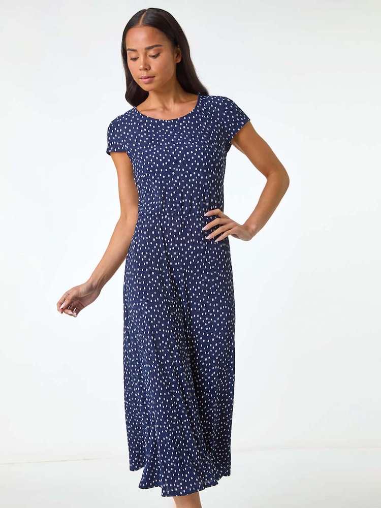 Roman Blue Petite Lace Tie Waist Maxi Dress - Image 1 of 5