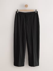 Black Pleated Front Straight Leg Trousers - Image 5 of 7