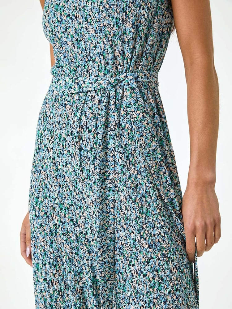 Roman Petite Ditsy Crinkle Crop Jumpsuit - Imagen 5 de 5