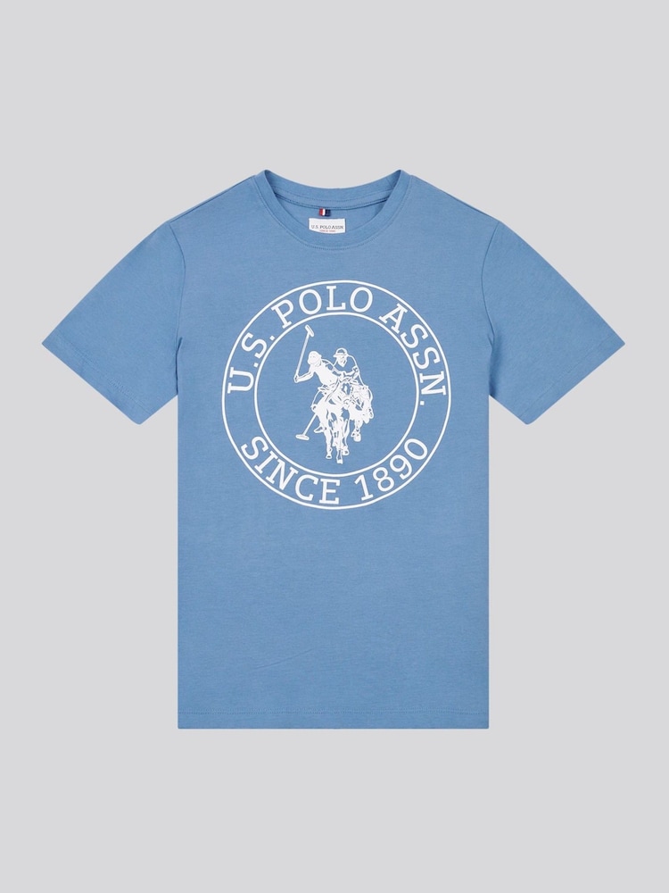 U.S. Polo Assn. Blue Circle Print T-Shirt - Image 1 of 3 U.S. Polo Assn. Blue Circle Print T-Shirt - Image 1 of 3