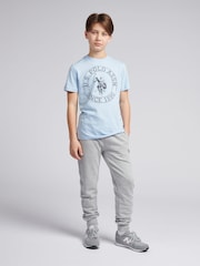 U.S. Polo Assn. dark Blue Boys 100% Cotton Circle Print T-Shirt - Image 3 of 8
