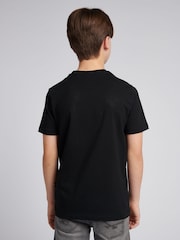 U.S. Polo Assn. Black Boys 100% Cotton Circle Print T-Shirt - Image 4 of 8
