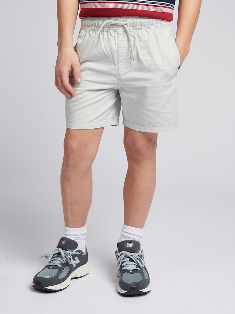 U.S. Polo Assn. Grey Boys Cotton Linen Deck Shorts - Image 1 of 9