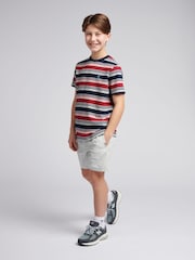 U.S. Polo Assn. Grey Boys Cotton Linen Deck Shorts - Image 3 of 9