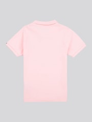 U.S. Polo Assn. Pink Boys Double Horsemen 100% Cotton Polo Shirt - Image 2 of 4