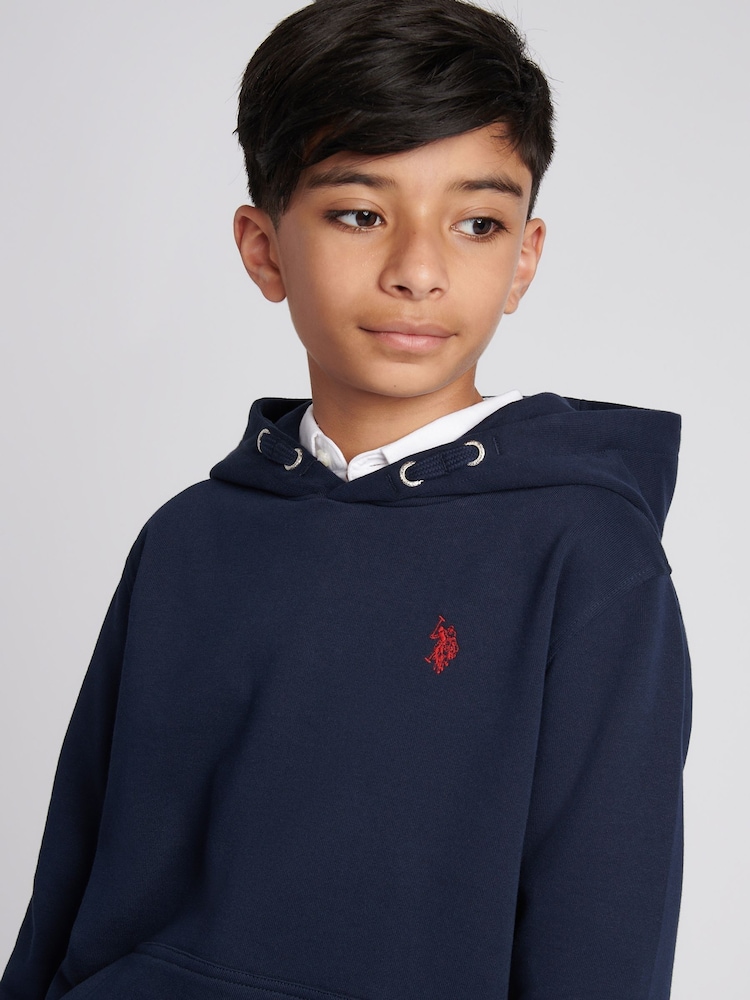 U.S. Polo Assn. Blue Boys Double Horsemen Hoodie - Image 2 of 9 U.S. Polo Assn. Blue Boys Double Horsemen Hoodie - Image 2 of 9